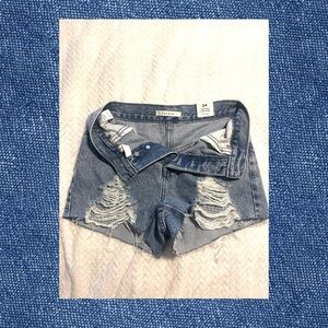PacSun Size 24 Brand new distressed denim shorts